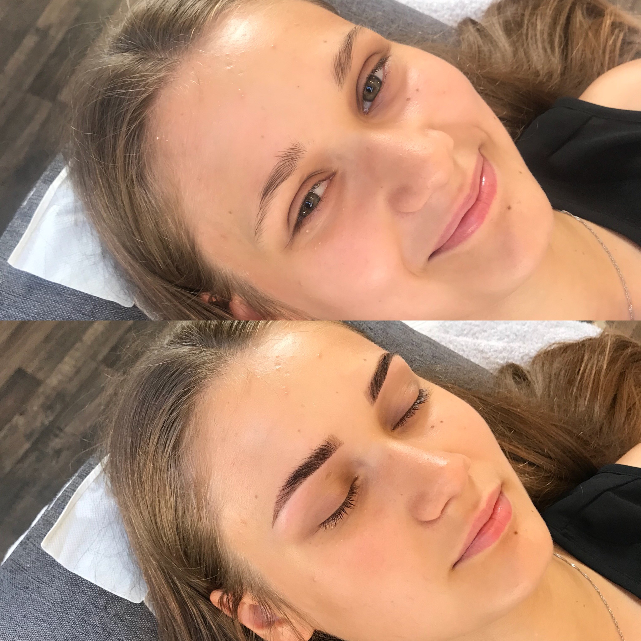 Kulmud + Ripsmete värvimine enne ja pärast