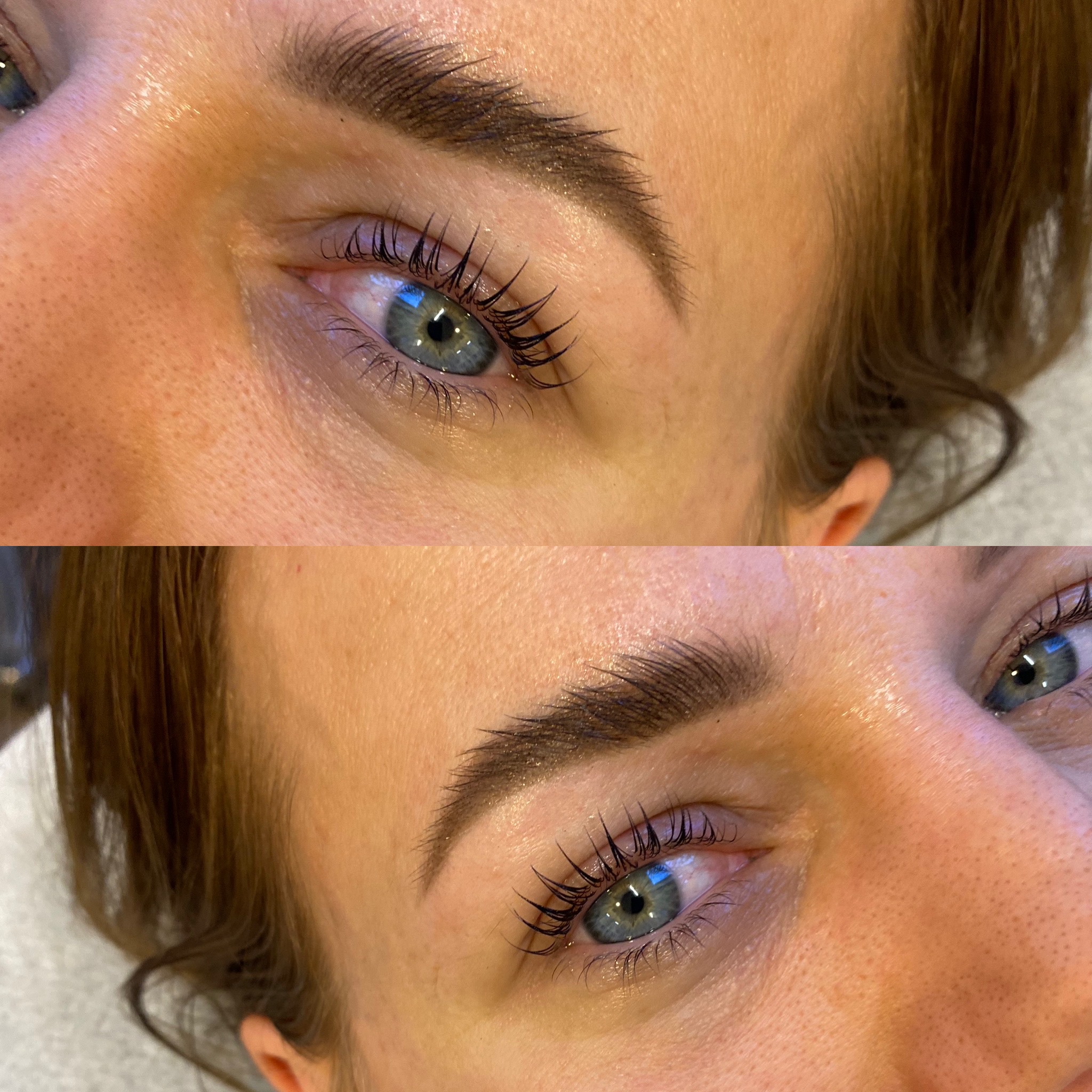 Brow lift ja lash lift super booster tulemus