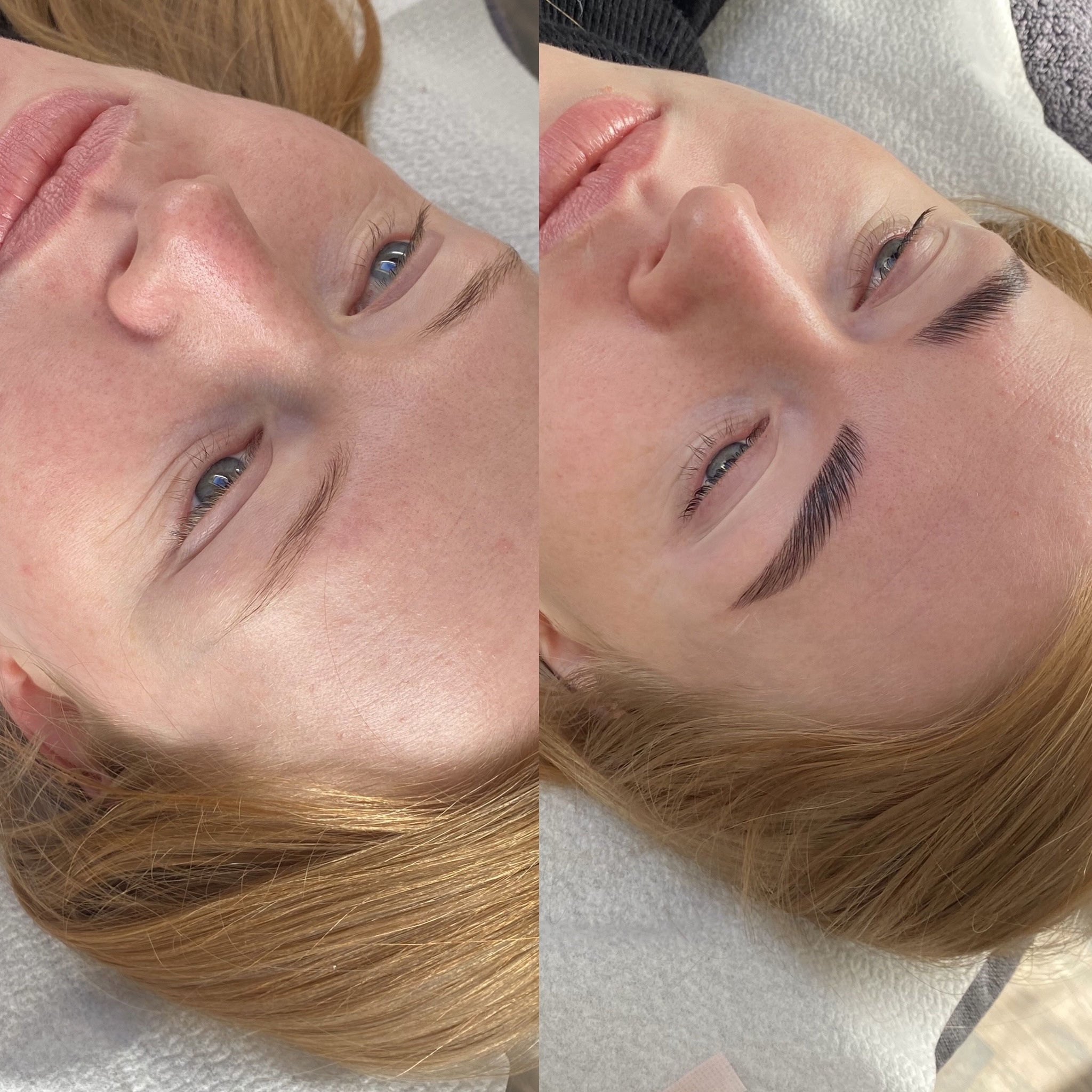 Henna kulmud ja lash lift & Lash super booster enne ja pärast