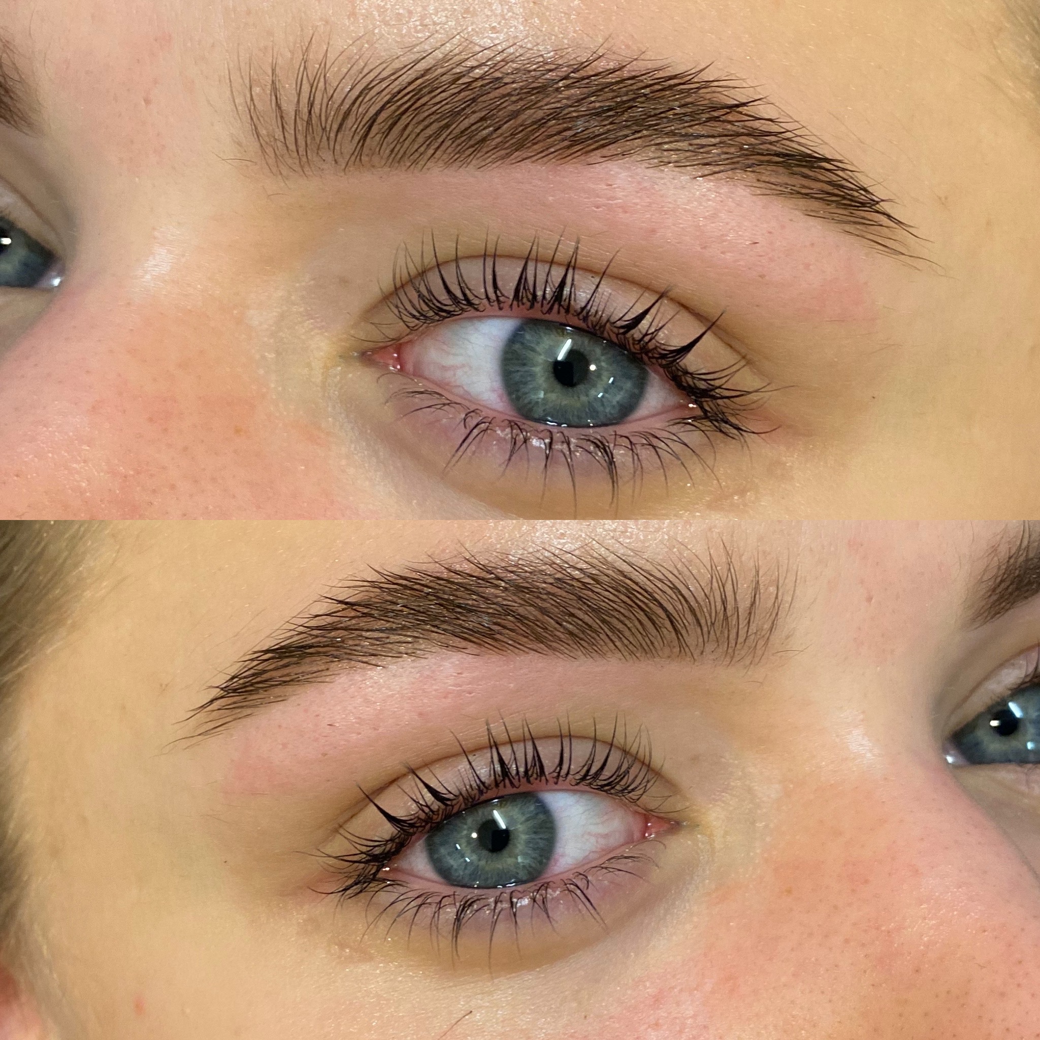 Brow lift ja lash lift super booster tulemus